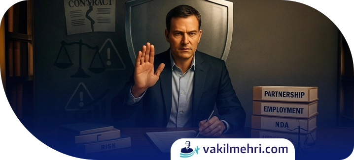 نقش وکیل متخصص قرارداد در پیشگیری از ریسک‌ها