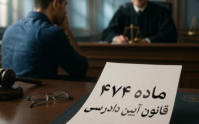 ماده 474 قانون آیین دادرسی کیفری