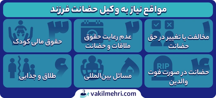 وکیل برای امور حضانت