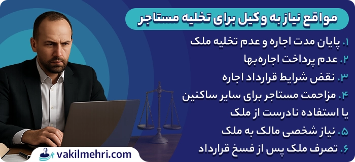 وکیل تخلیه ملک