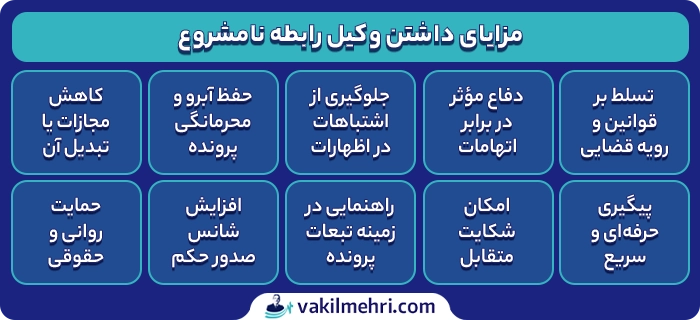 مزایای داشتن وکیل رابطه نامشروع