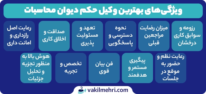 بهترین وکیل حکم دیوان محاسبات چه ویژگی هایی دارد؟